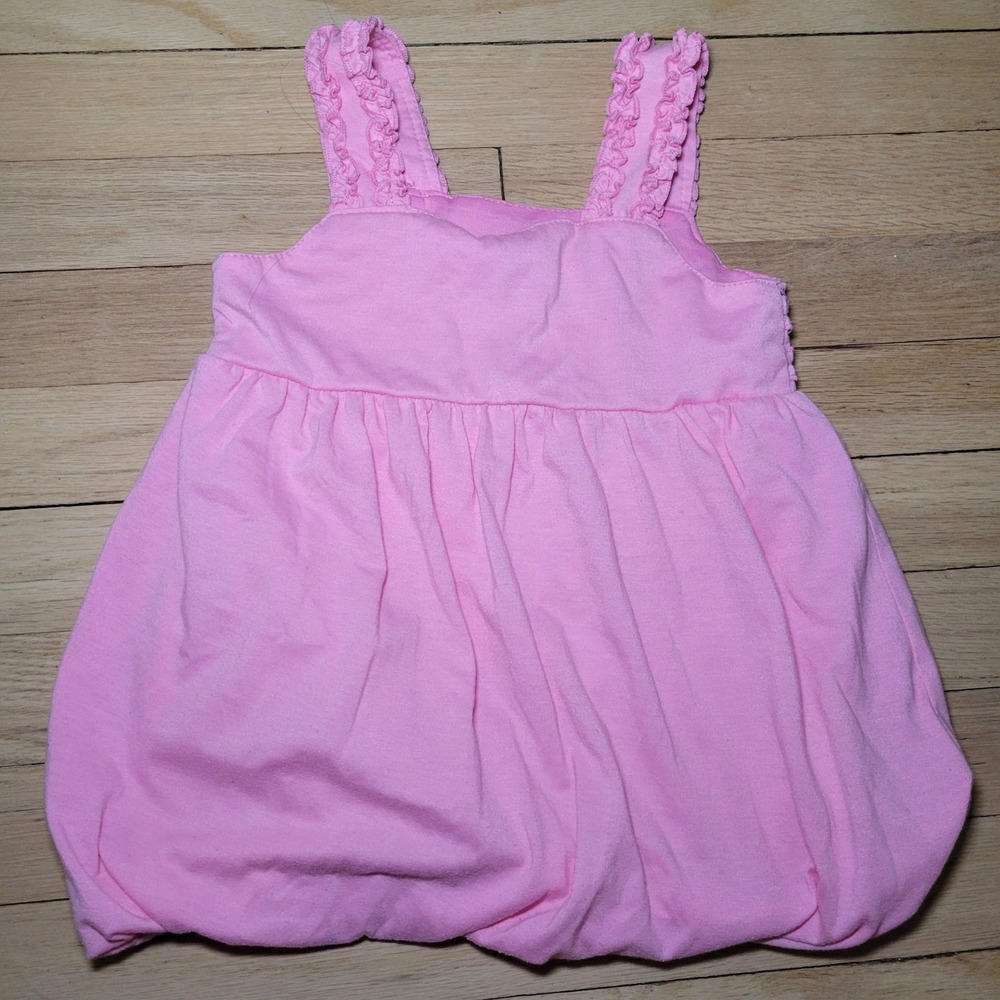 Bubble‎ Ruffle Tank Girl's Pink Size 4 - Picture 5 of 9